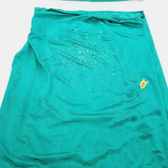 Superdown Karolyna Maxi Skirt Set in Teal Large